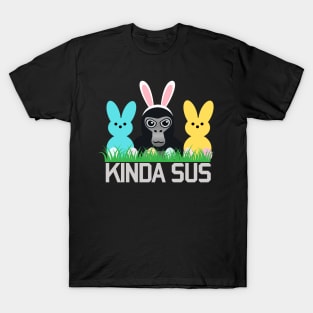 Gorilla Tag Kinda Sus Easter Candy Merch VR Gamer T-Shirt